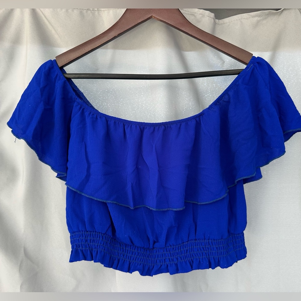 Royal Blue Crop Top Size Medium